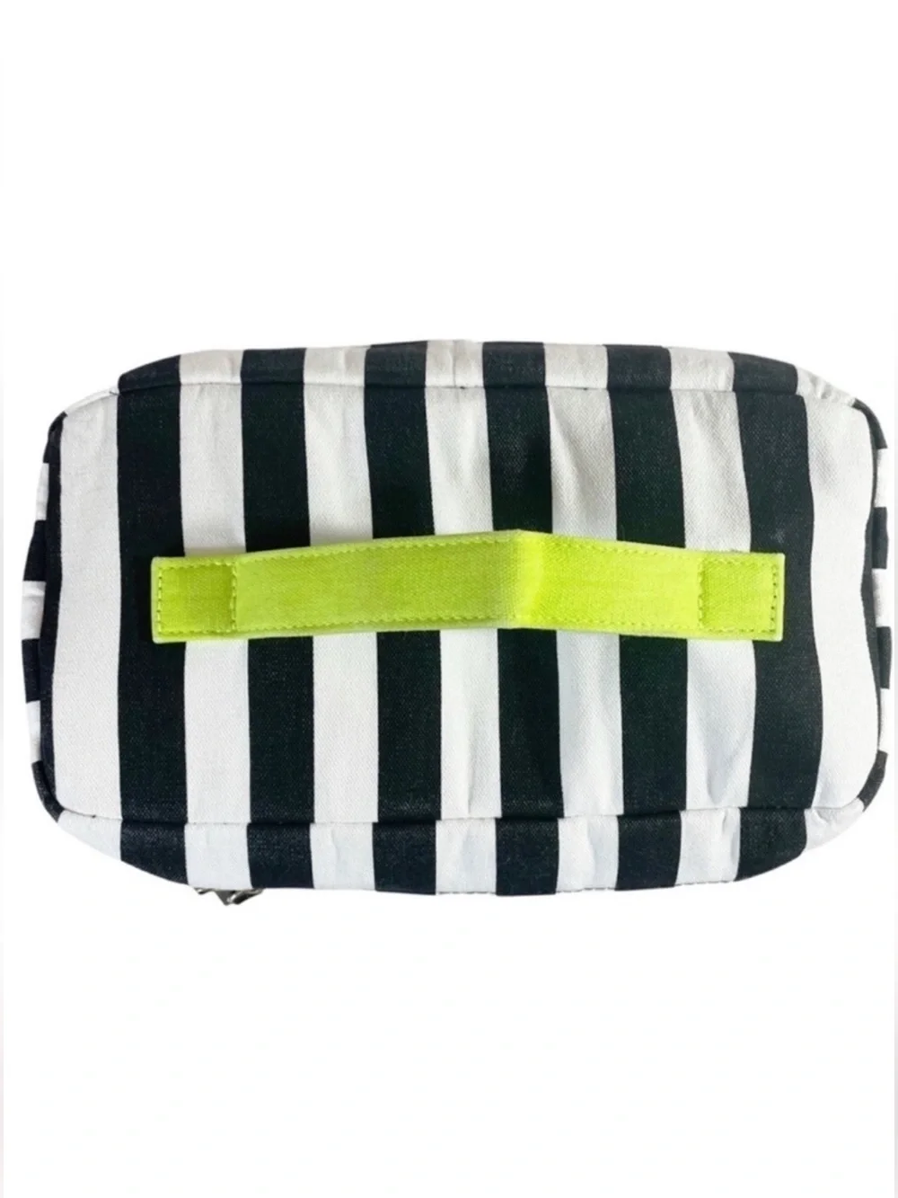 Victoria’s Secret Pink Train Case Makeup Cosmetic Travel Bag Striped Vanity